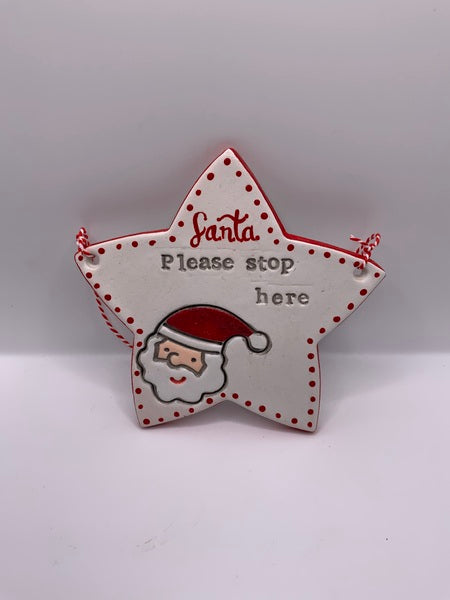 (301) Santa Stop Here Star