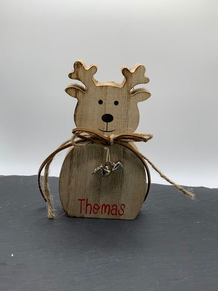 Personalisable Reindeer Bear With Bells