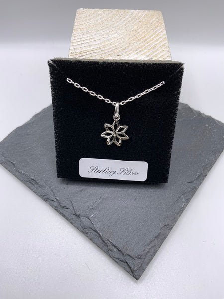 (224) Lily Sterling Silver Necklace