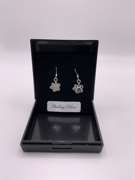 (224) Paw Sterling Silver Earrings