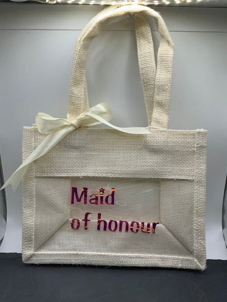 (108) Cream Maid of Honour Bag