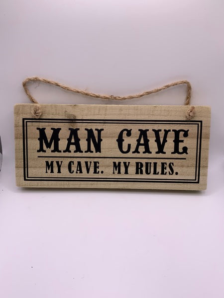(259) Man Cave -Rustic Plaque-PL 007