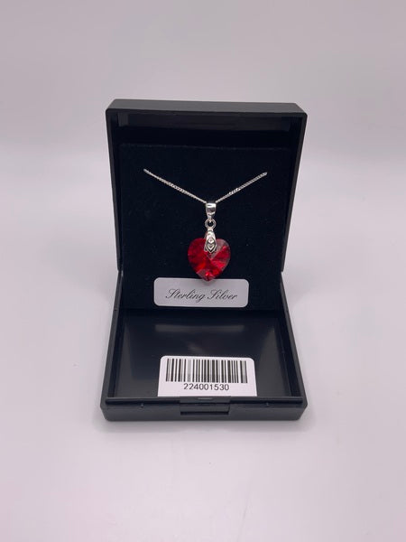 (224) Red Crystal Necklace