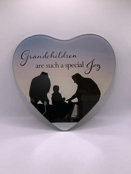 Grandchildren Mirrored Heart