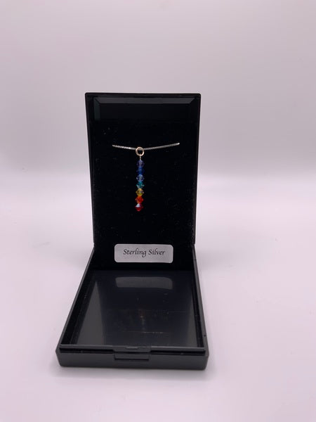 (224) Rainbow Crystal Necklace