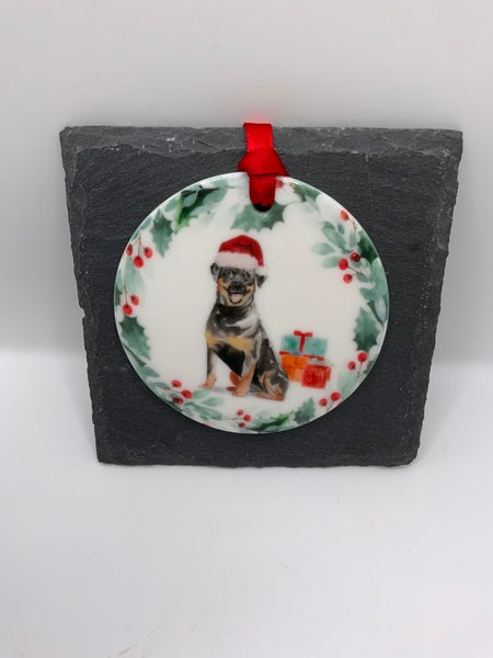 (223) Rottweiler - Dog Christmas Decoration