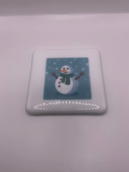 (265) Snowman Design 3 Christmas Coaster