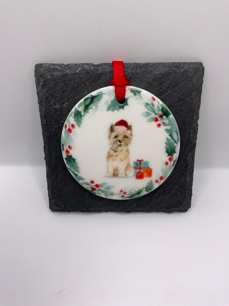 (223) Cairn Terrier - Dog Christmas Decoration