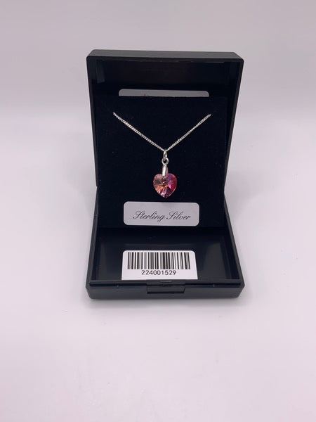 (224) Rose Crystal Necklace