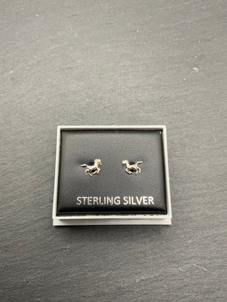 (224) Horse Sterling Silver Studs