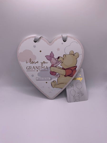 I Love You Grandma Pooh Bear Heart