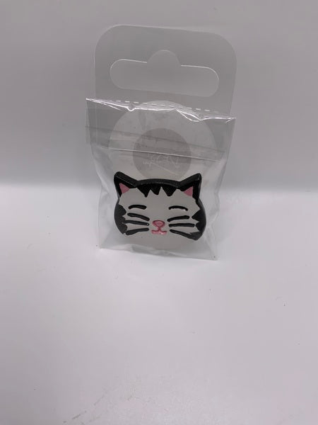 (301) Black and White Cat - Brooch