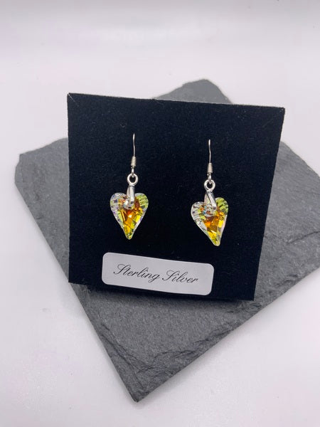 (224) Wild Heart Crystal Earrings