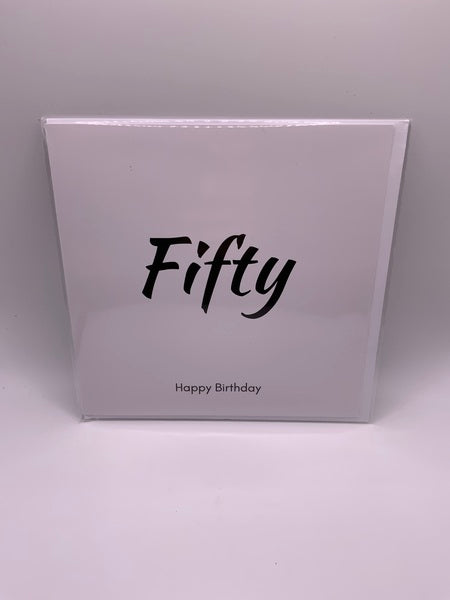 (107) Fifty Birthday Card