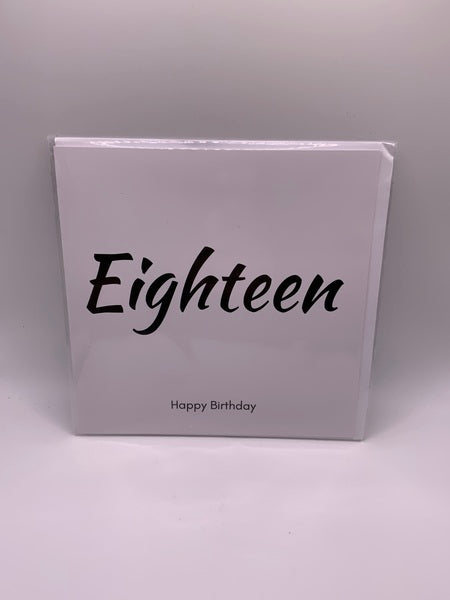 (107) Eighteen Birthday Card