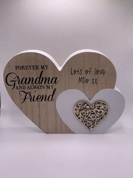 Grandma Always Friend Heart Large