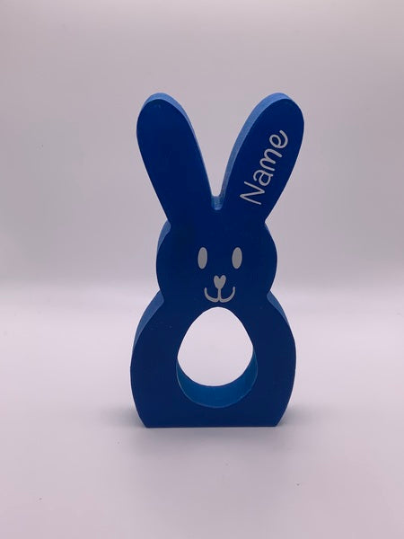 (387) Easter Rabbit Blue Straight Ear