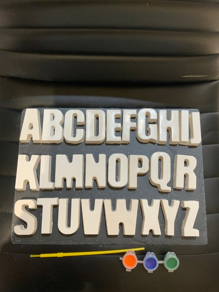 (387) Alphabet Letters. Paint Your Own.