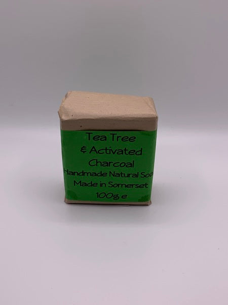 Somerset Natural Soaps Tea Tree & Activated Charcoal Soap