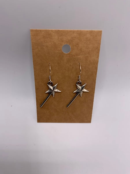 (224) Wand - Sterling Silver Earwires
