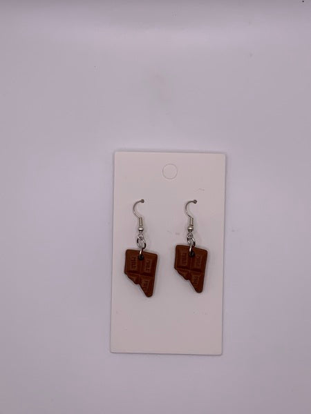 (106) Chocolate Bar Earrings
