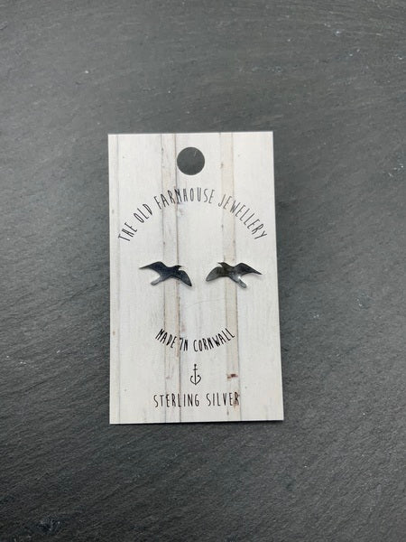 Sterling Silver Mini Studs - Seagull