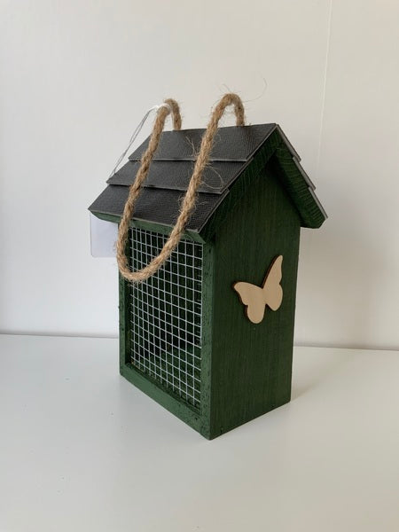 (159) Bills Boxes-Nut Feeder-Green-Tile