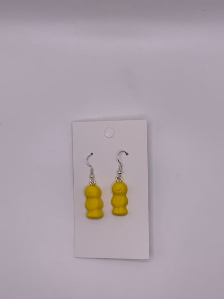 (106) Yellow Man Earrings