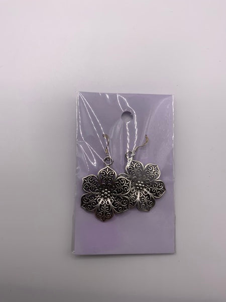 (224) Flower Patterned Earrings